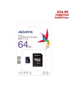 ADATA - 64GB Micro SD Card (Class 10)